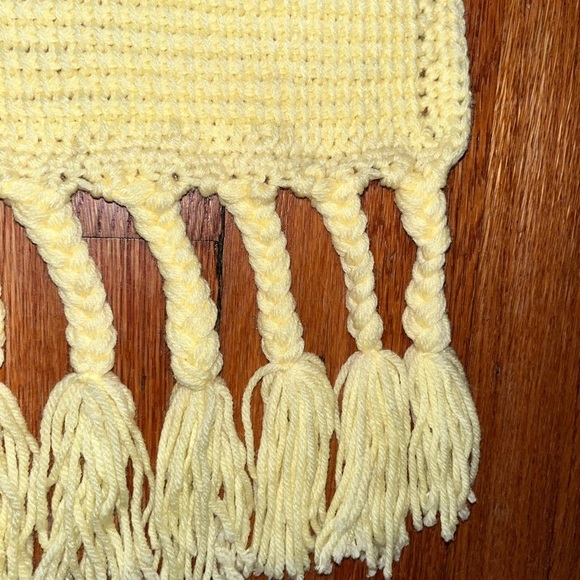 Handmade Afghan Crocheted 80s Animals Zoo Blanket Unique Fringe 53X34.5” Safari - Picture 11 of 16